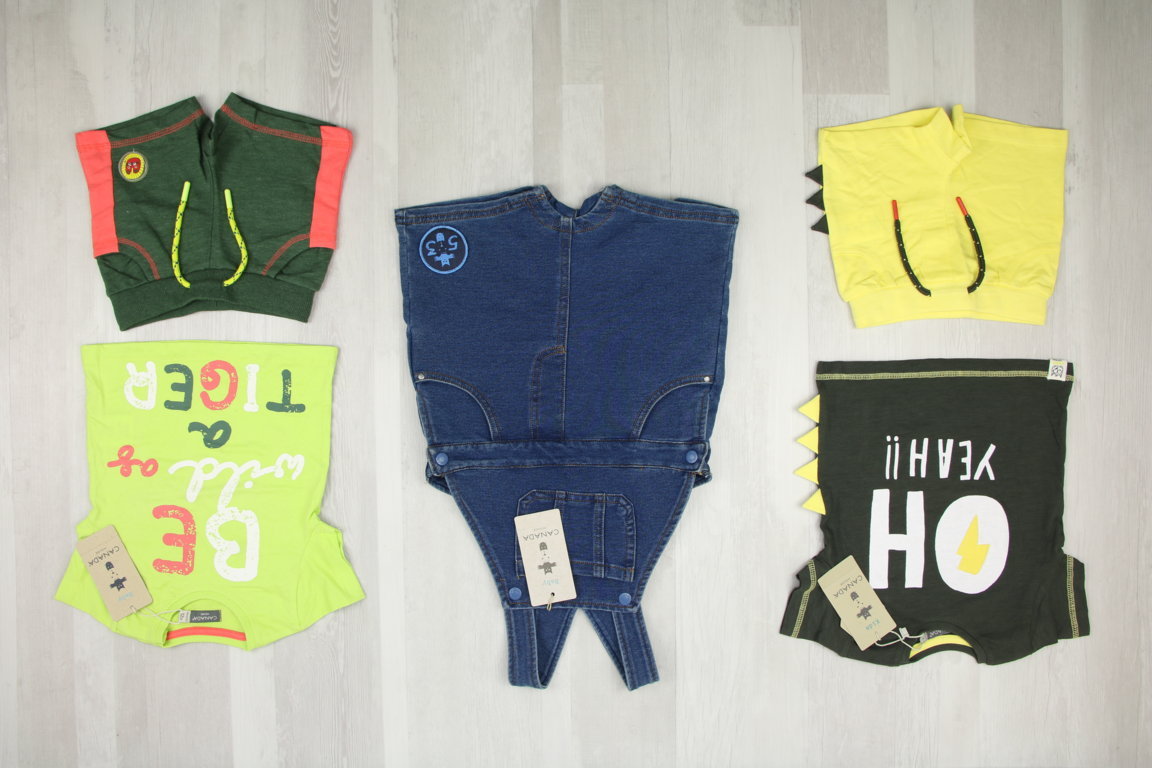 €4,00 al pezzo CANADA stock abbigliamento bambini 186 pezzi - P/E - RIF. 6249