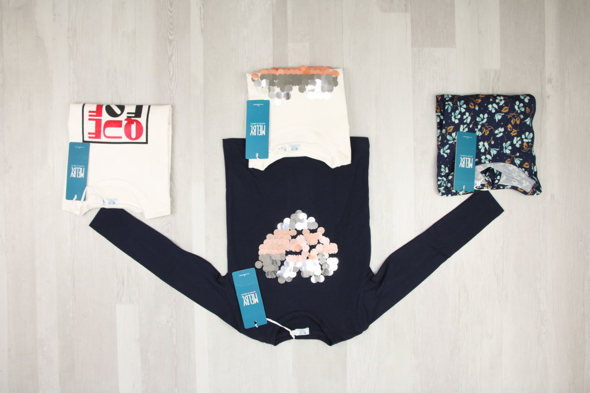 €4,00 al pezzo MELBY stock abbigliamento bambini 77 pezzi - P/E - RIF. 6250