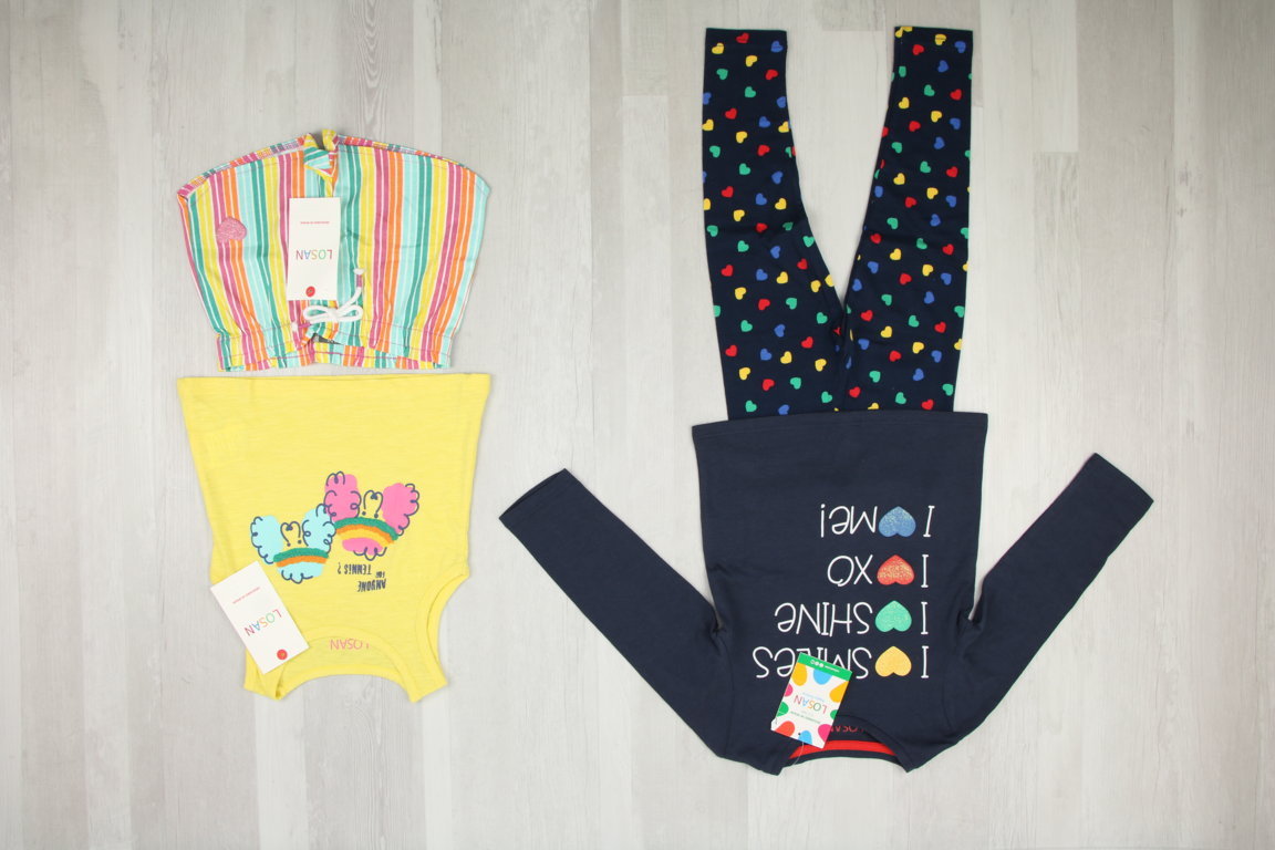 €3,90 al pezzo LOSAN stock abbigliamento bambini 228 pezzi - P/E - RIF. 6253