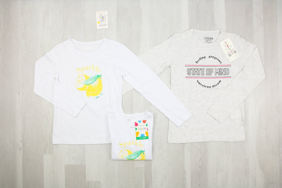 €3,90 al pezzo LOSAN stock abbigliamento bambini 228 pezzi - P/E - RIF. 6253
