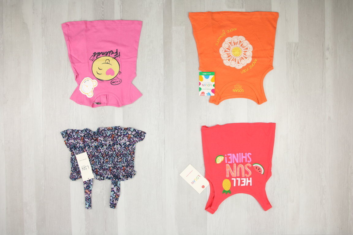 €3,90 al pezzo LOSAN stock abbigliamento bambini 228 pezzi - P/E - RIF. 6253