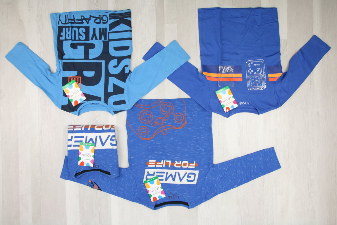 €3,90 al pezzo LOSAN stock abbigliamento bambini 228 pezzi - P/E - RIF. 6253