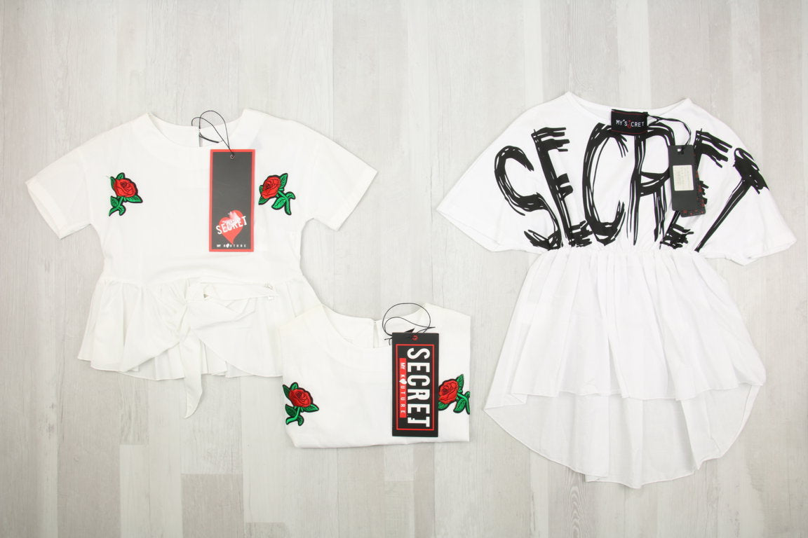 €6,50 al pezzo SECRET stock abbigliamento bambina 77 pezzi - A/I - RIF. 6254