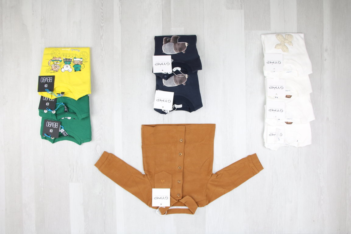 €4,25 al pezzo COCCODE', GYMP, KITE, ecc. stock abbigliamento bambini 256 pezzi - A/I - RIF. 6277