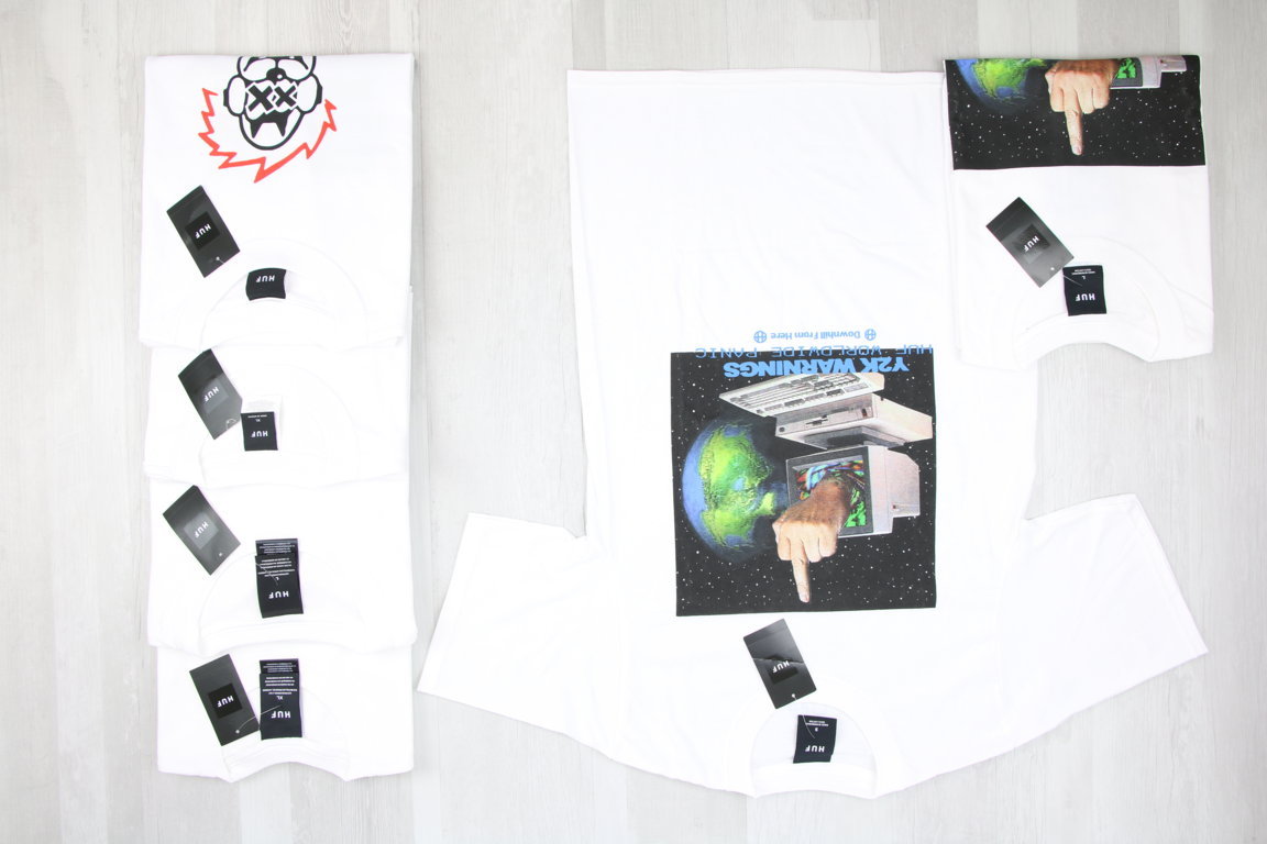 €10,50 al pezzo HUF stock abbigliamento uomo 80 pezzi - MULTISTAGIONE - RIF. 6286