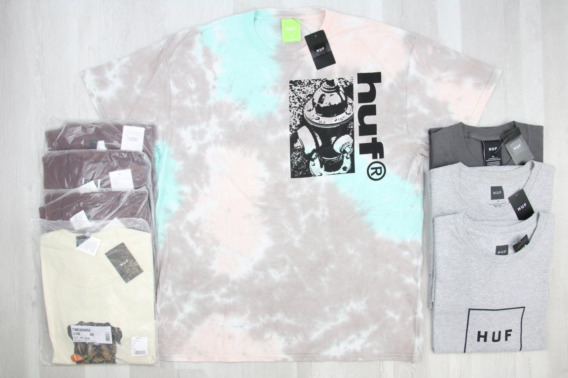 €10,50 al pezzo HUF stock abbigliamento uomo 80 pezzi - MULTISTAGIONE - RIF. 6286