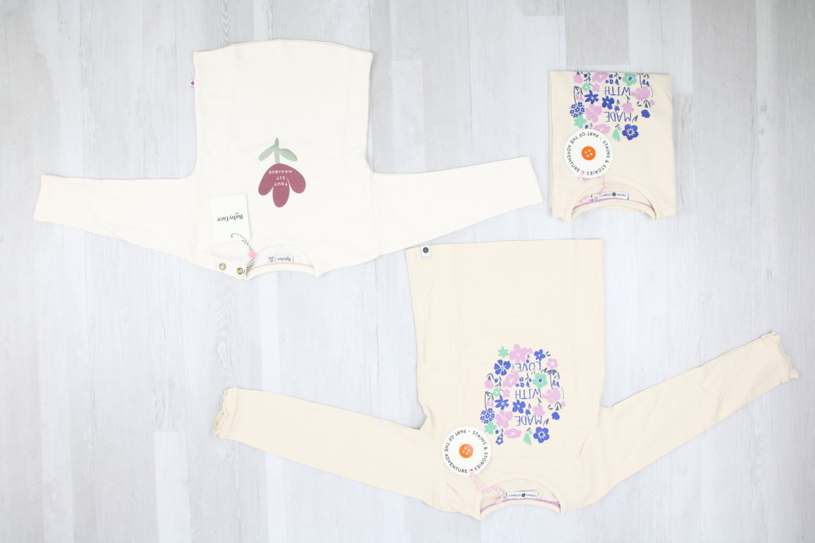 €5,60 al pezzo STAINS & STORIES BY BABY FACE stock abbigliamento bambini 56 pezzi - A/I - RIF. 6289
