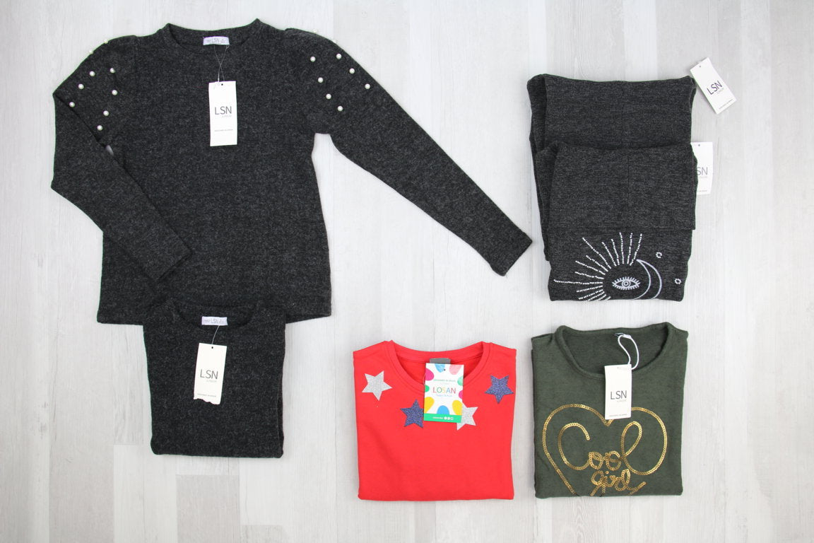 €4,55 al pezzo LOSAN stock abbigliamento bambini 192 pezzi - A/I - RIF. 6294