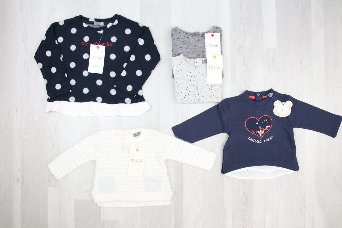 €4,55 al pezzo LOSAN stock abbigliamento bambini 192 pezzi - A/I - RIF. 6294