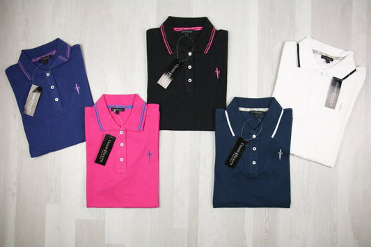 DISCOUNTED -30% €3.50 per piece CESARE PACIOTTI stock women's polo shirts 1500 pieces - SS - REF. TV6082