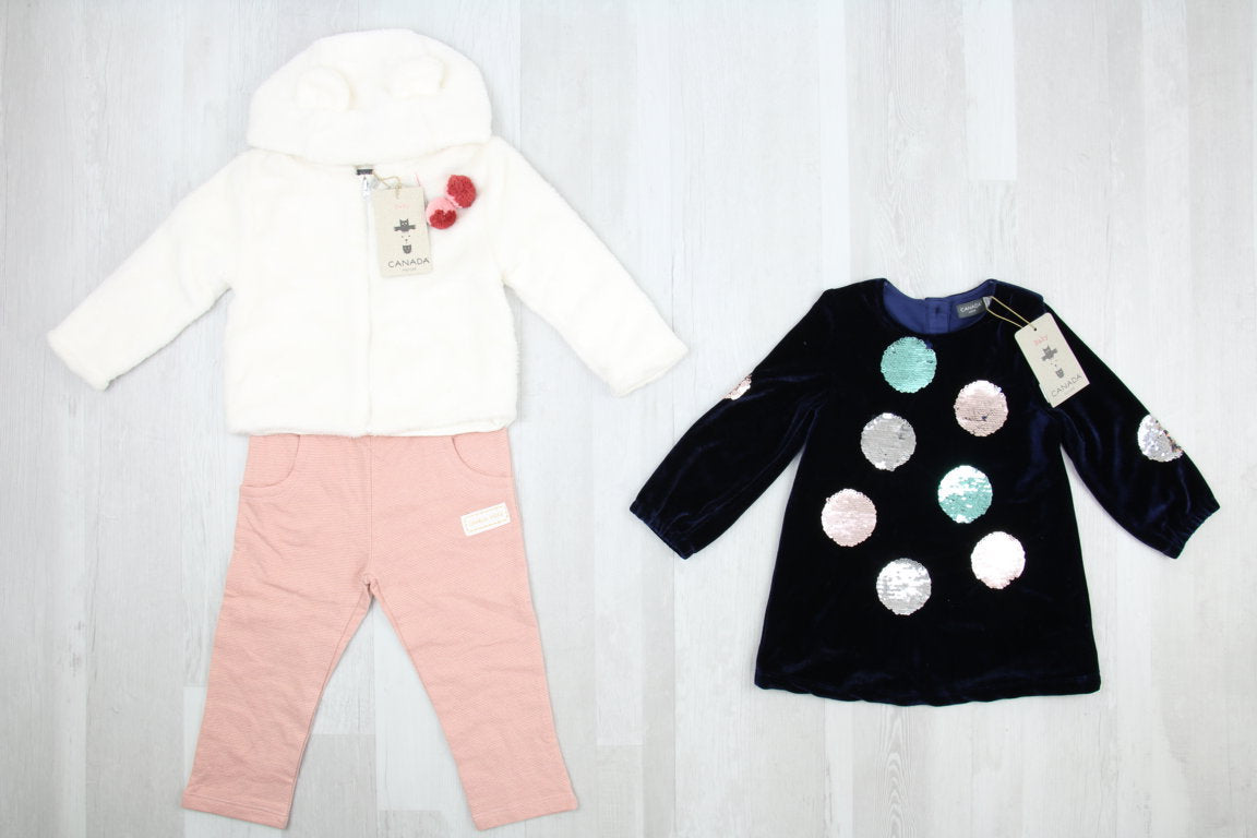 €5,50 al pezzo CANADA stock abbigliamento bambini 55 pezzi - A/I - RIF. 6267