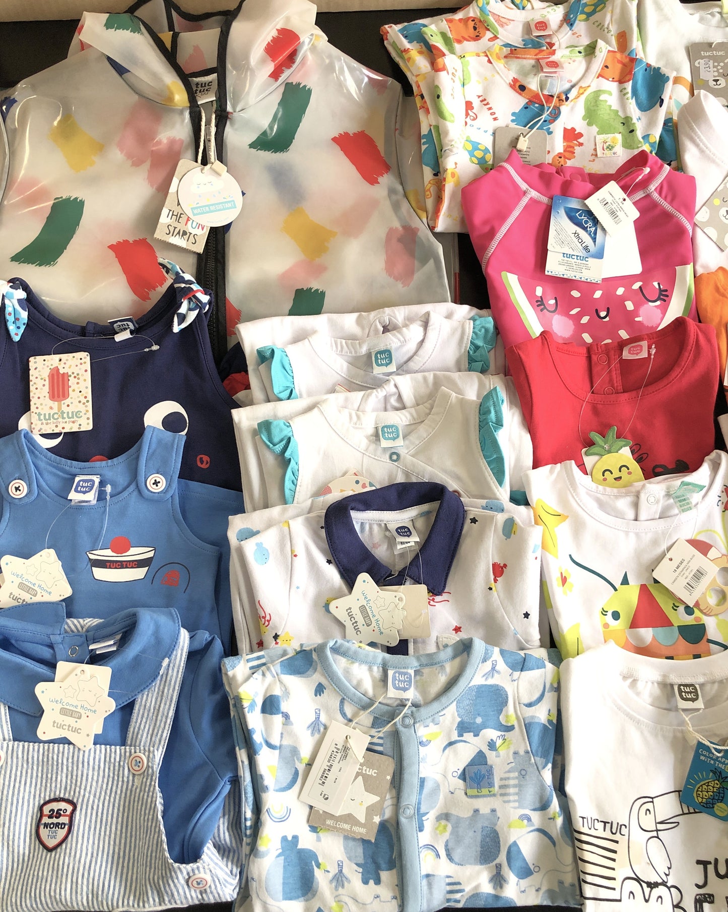 5,50 € par pièce Y-CLU, BLUE SEVEN, MELBY, TUC TUC, etc. stock de vêtements pour enfants 741 pièces - SS - REF. 6136P1