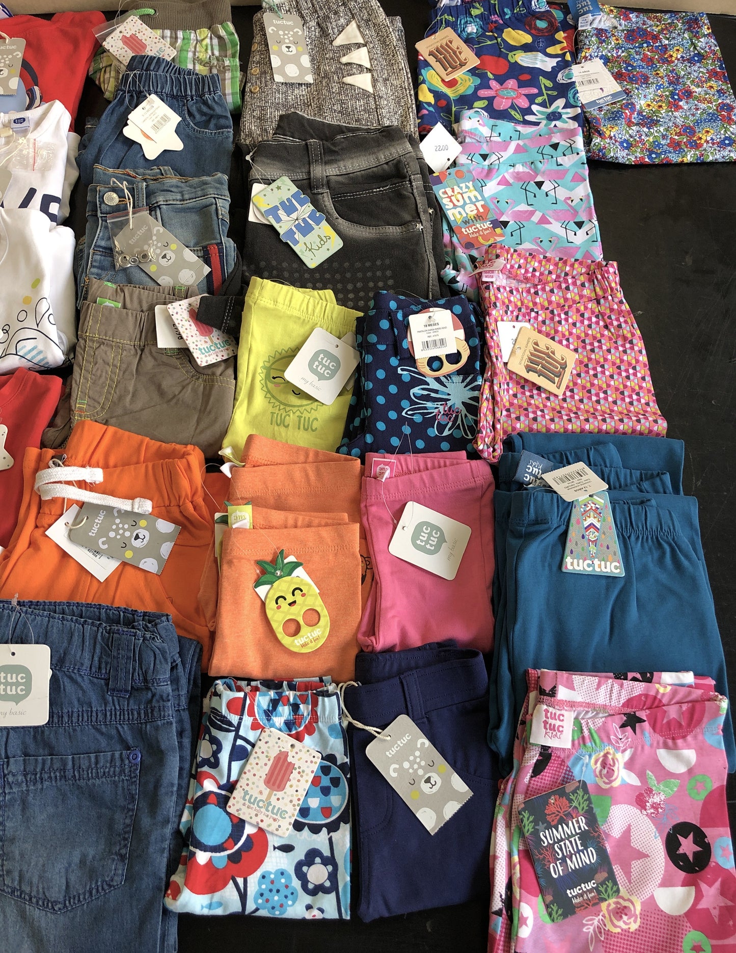 5,50 € par pièce Y-CLU, BLUE SEVEN, MELBY, TUC TUC, etc. stock de vêtements pour enfants 741 pièces - SS - REF. 6136P1