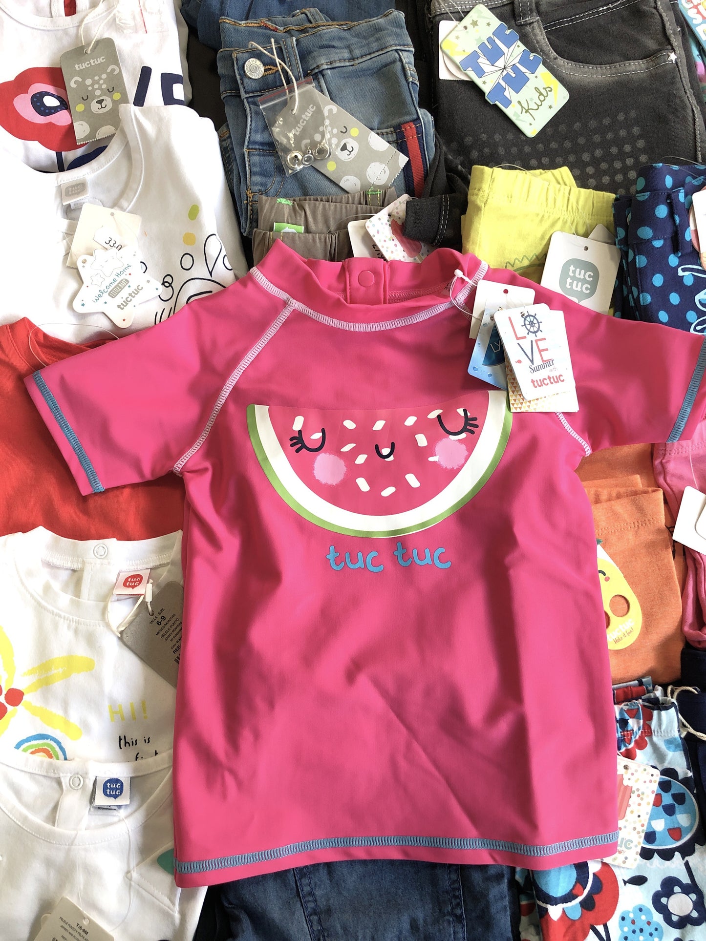 5,50 € par pièce Y-CLU, BLUE SEVEN, MELBY, TUC TUC, etc. stock de vêtements pour enfants 741 pièces - SS - REF. 6136P1