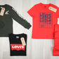 8,00 € la pièce DIADORA, DIESEL, LEVI'S, REPLAY, INVICTA, etc. stock de vêtements pour enfants 78 pièces - SS - FW - REF. 6174AF