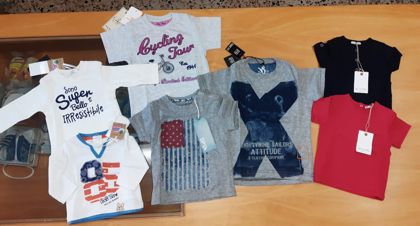 €5,00 al pezzo I DO, MAYORAL, J'AIME', GAIALUNA, ecc. stock abbigliamento bambini 221 pezzi - P/E - RIF. TV6228