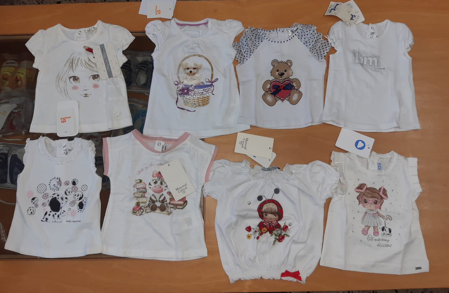 5,00 € la pièce I DO, MAYORAL, J'AIME', GAIALUNA, etc. stock de vêtements pour enfants 221 pièces - SS - REF. TV6228