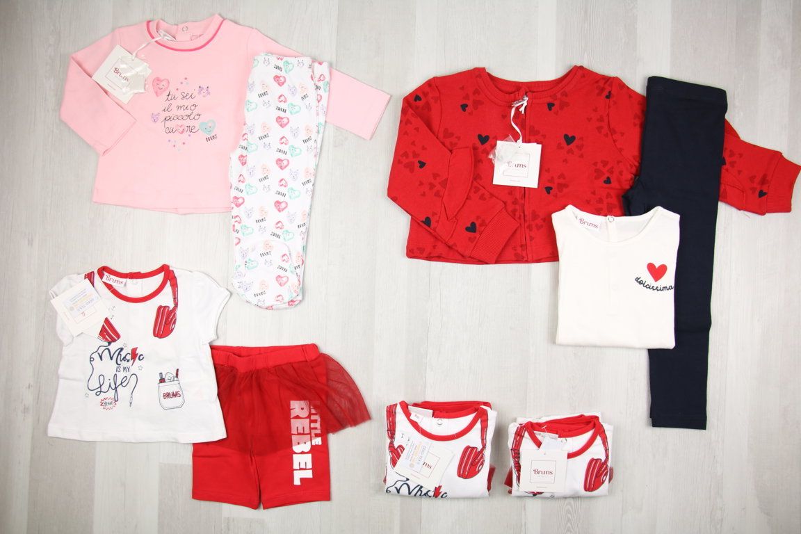 €4.63 per piece BRUMS stock girls' clothing 142 pieces - SS - FW - REF. 6176AF