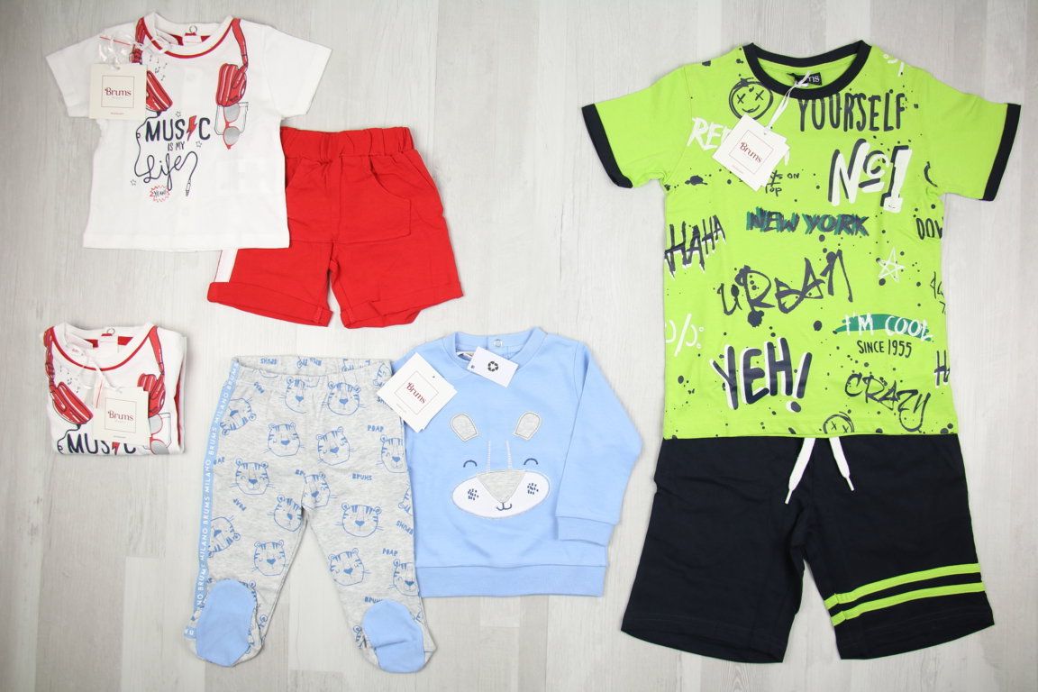 €4.82 per piece BRUMS kids' clothing stock 111 pieces - SS - FW - REF. 6177AF