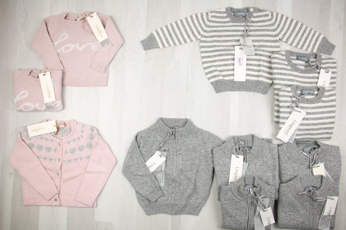 €6.50 per piece MAPERO', LALALU', VIAELISA, 1 + IN THE FAMILY, LE PETIT COCO, etc. kids' clothing stock 90 pieces - SS - FW - REF. 6184AF