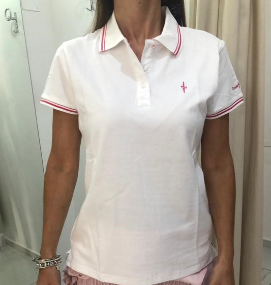 €5.50 per piece CESARE PACIOTTI stock women's polo shirts 3200 pieces - S/S - REF. TV6082