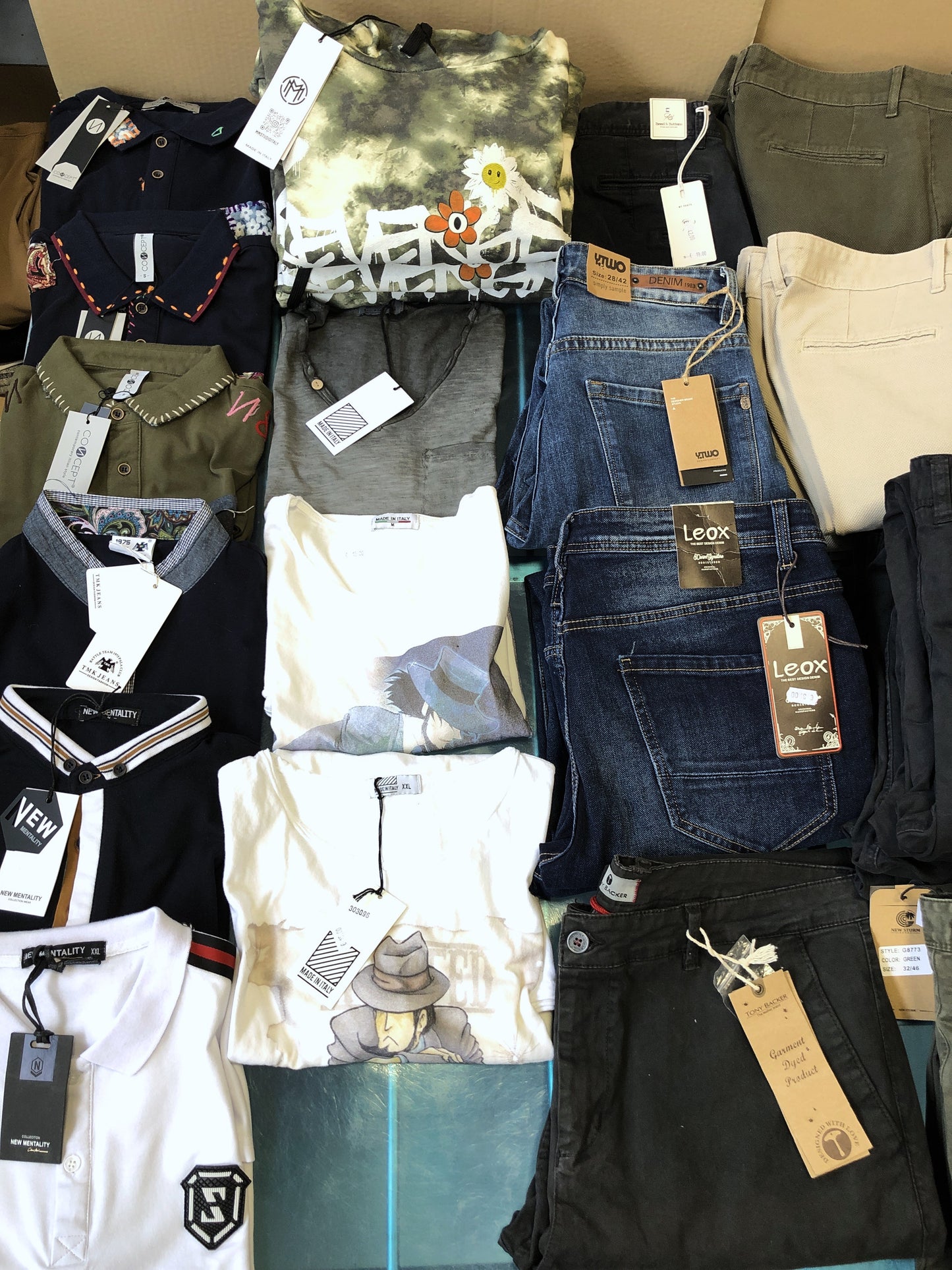 €2,71 al pezzo PRONTO MODA MADE IN ITALY stock abbigliamento e accessori uomo/donna 1333 pezzi - A/I - P/E - RIF. 6146P1