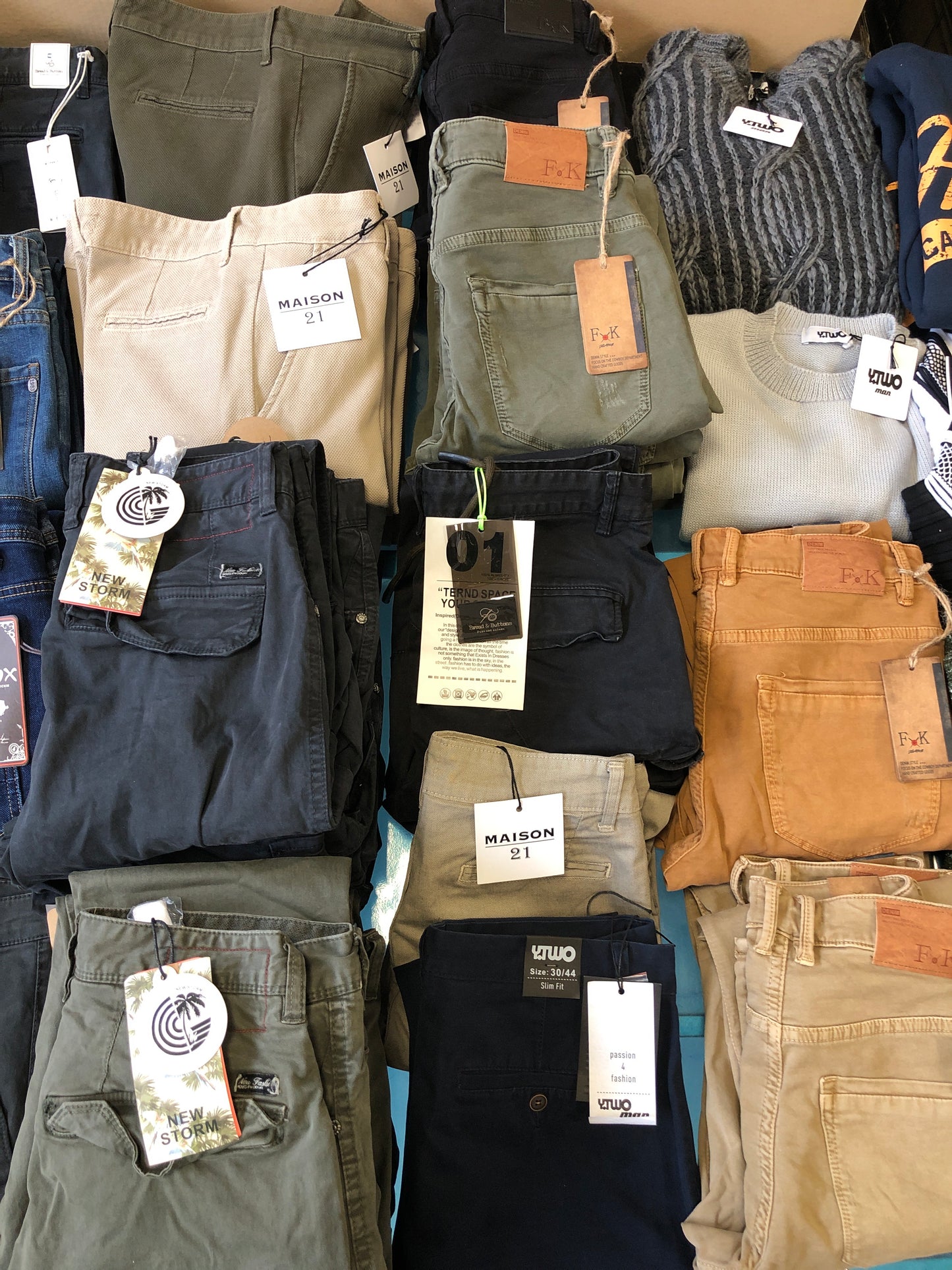 €2,71 al pezzo PRONTO MODA MADE IN ITALY stock abbigliamento e accessori uomo/donna 1333 pezzi - A/I - P/E - RIF. 6146P1