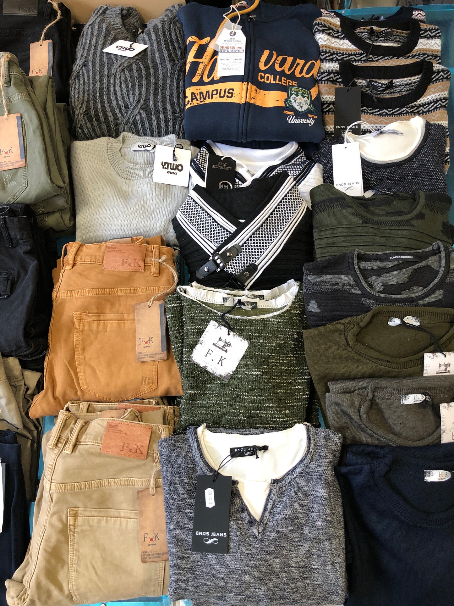 €2,71 al pezzo PRONTO MODA MADE IN ITALY stock abbigliamento e accessori uomo/donna 1333 pezzi - A/I - P/E - RIF. 6146P1