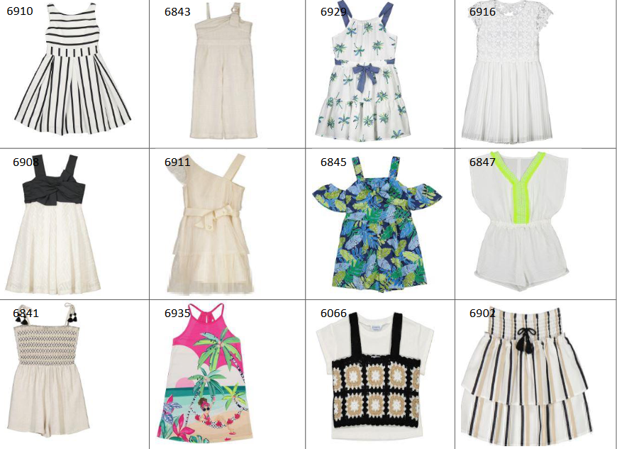 €9.20 per piece MAYORAL stock girls' clothing 154 pieces - S/S - REF. TV6129