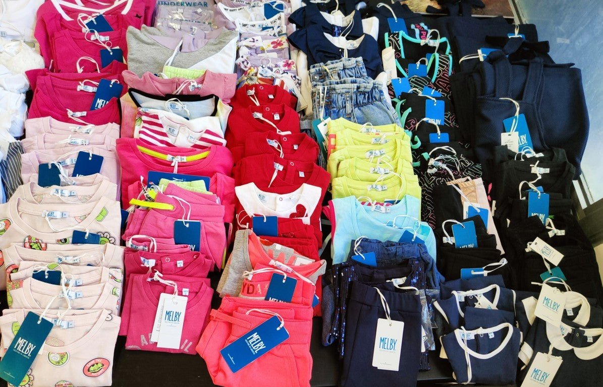 DISCOUNTED - 20% €4.80 per piece MELBY clothing stock <tc>Kids</tc>  295 pieces - <tc>S/S</tc>  - REF. 6001AF