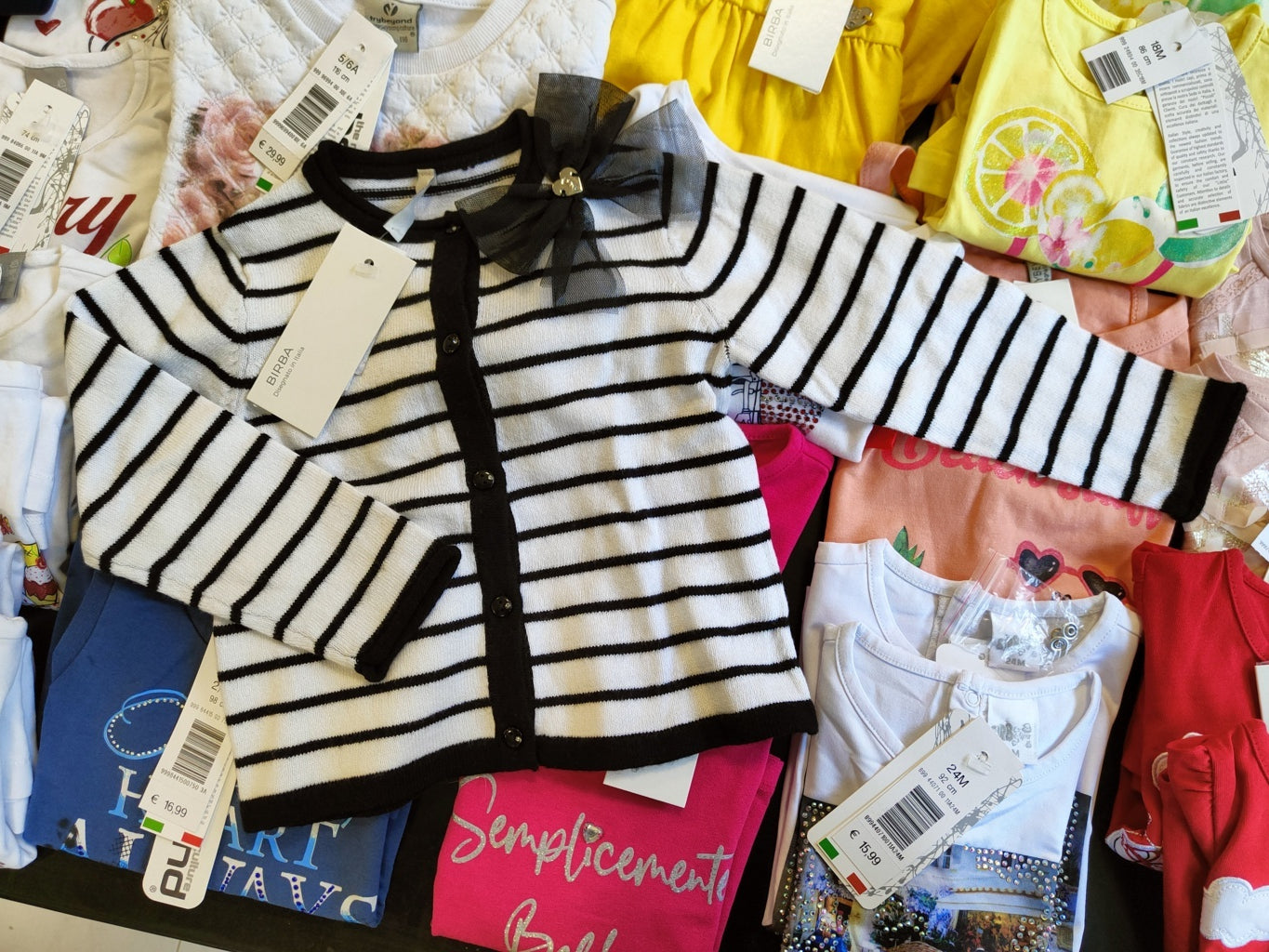 SCONTATO -15% €3,80 al pezzo BIRBA, TRYBEYOND stock abbigliamento bambini 376 pezzi - P/E - RIF. 6018