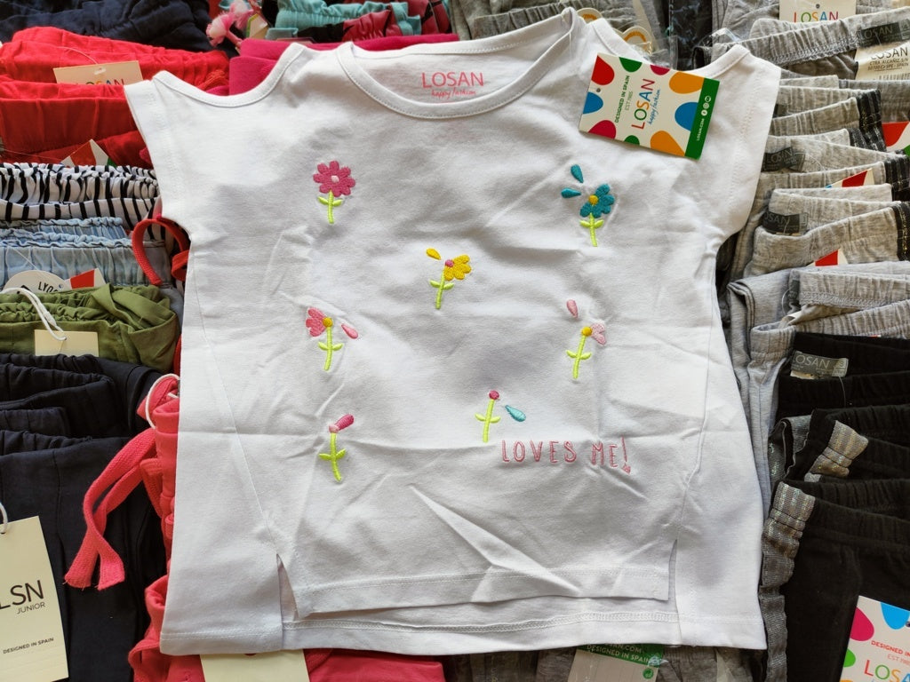 DISCOUNTED -18% €4.50 per piece LOSAN clothing stock <tc>Girls</tc>  511 pieces - <tc>S/S</tc>  - REF. 6005AF