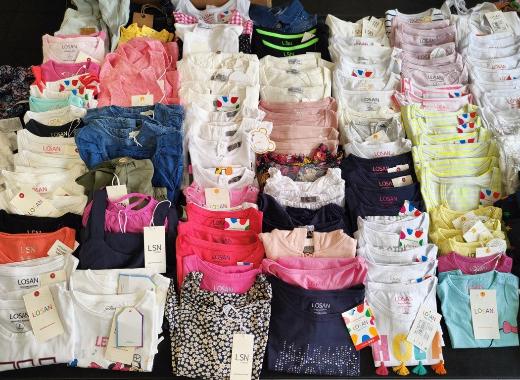 DISCOUNTED -18% €4.50 per piece LOSAN clothing stock <tc>Girls</tc>  511 pieces - <tc>S/S</tc>  - REF. 6005AF
