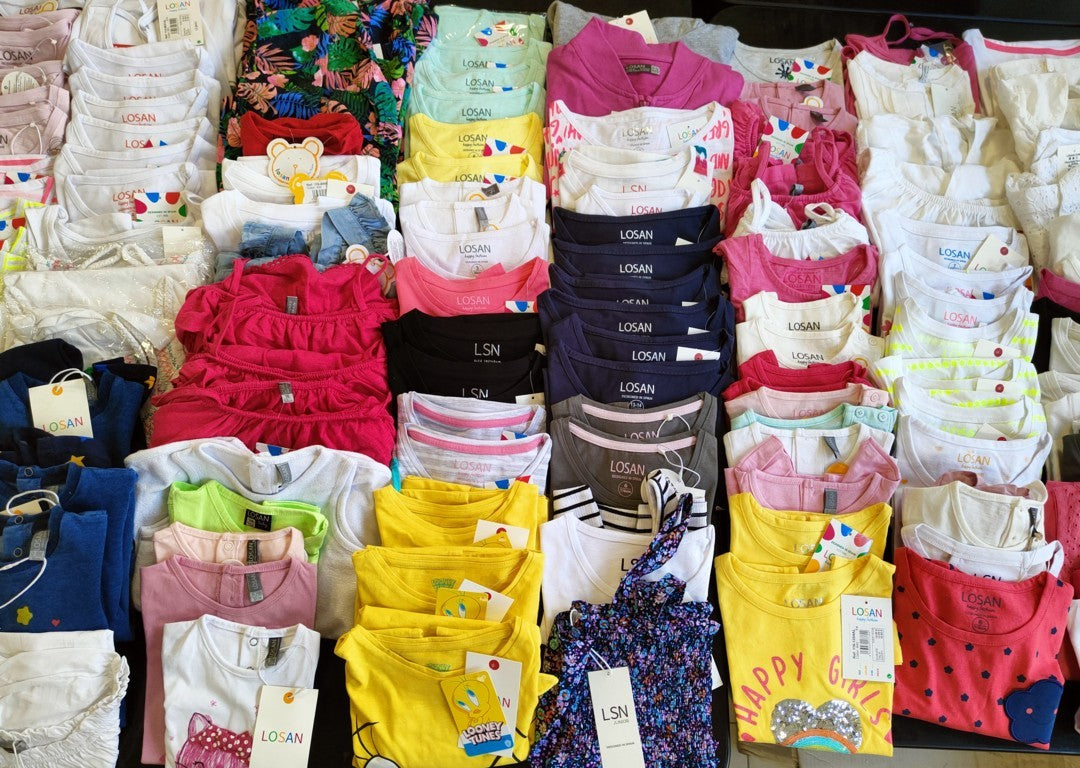 DISCOUNTED -18% €4.50 per piece LOSAN clothing stock <tc>Girls</tc>  511 pieces - <tc>S/S</tc>  - REF. 6005AF