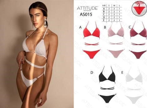 stock costumi donna - €6,00 al pezzo ATTITUDE stock costumi donna bikini 6672 pezzi - RIF. TV3943